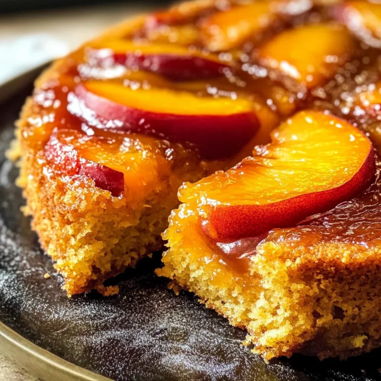 Bourbon Peach Upside-Down Cake