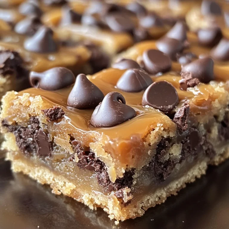 Caramel Chocolate Chip Cookie Bars