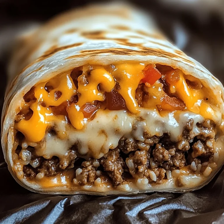 Cheesy Beef Taco Burritos