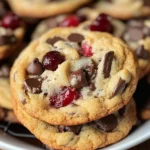 Cherry Chocolate Chip Cookies with Mocha Chips