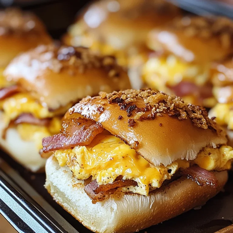 Crack Breakfast Sliders (Turkey Bacon Egg & Cheese)