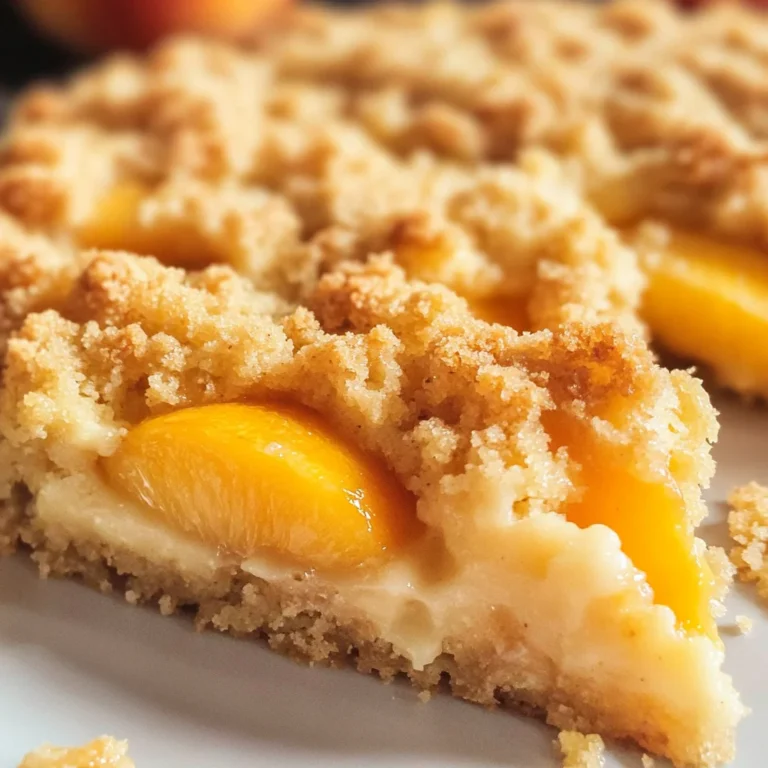 Easy Italian Peach Crumb Cake