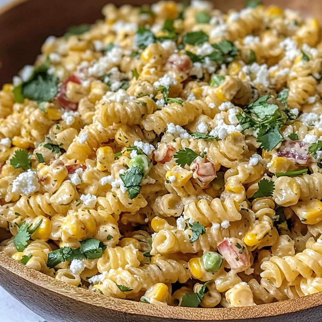 Elote Pasta Salad Recipe (Mexican Street Corn)