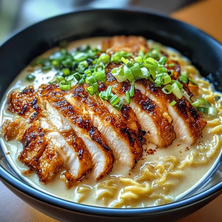 Fiery Chicken Ramen with Creamy Garlic Sauce