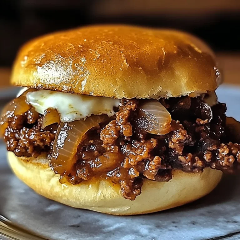 French Onion Beef Sloppy Joes