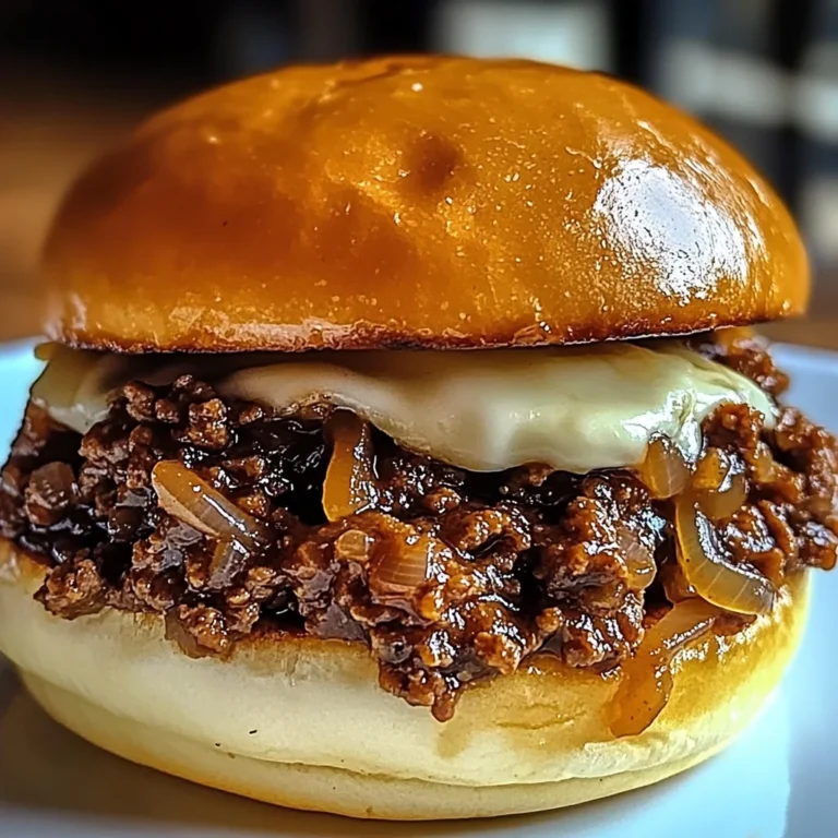 French Onion Beef Sloppy Joes
