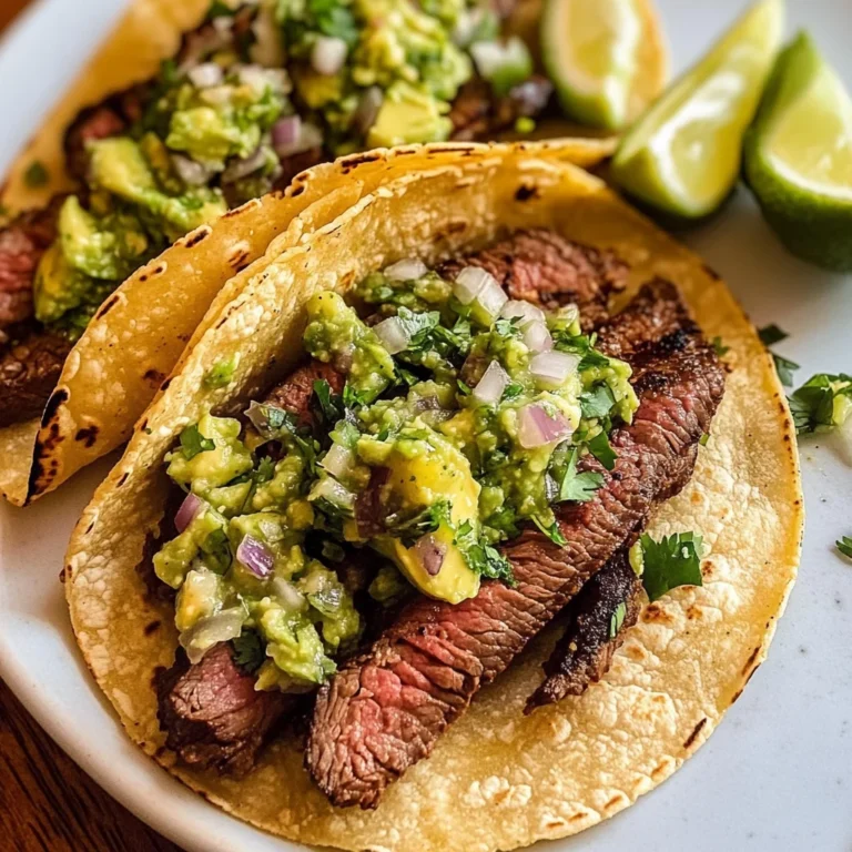 Grilled Steak Tacos with Avocado Salsa