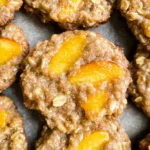 Healthy Peach Oatmeal Breakfast Cookies