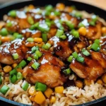 Honey BBQ Chicken Rice – The Best 1-Pan Family Dinner
