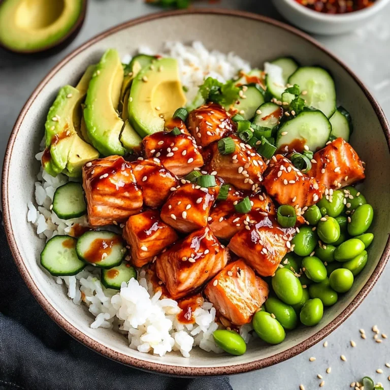 Honey Sriracha Salmon Bowls
