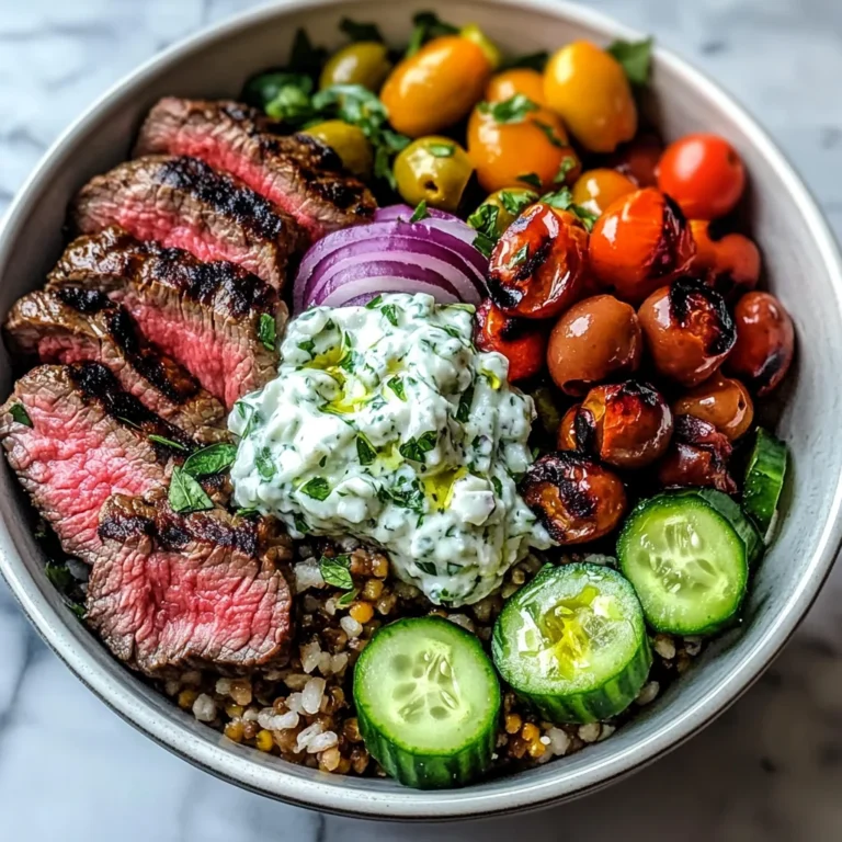 Mediterranean Steak Bowl Recipe