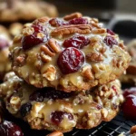 No-Bake Cranberry Pecan Praline Cookies