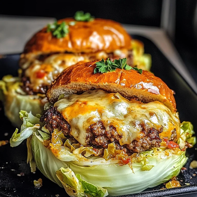 Oven-Baked Cabbage Burgers