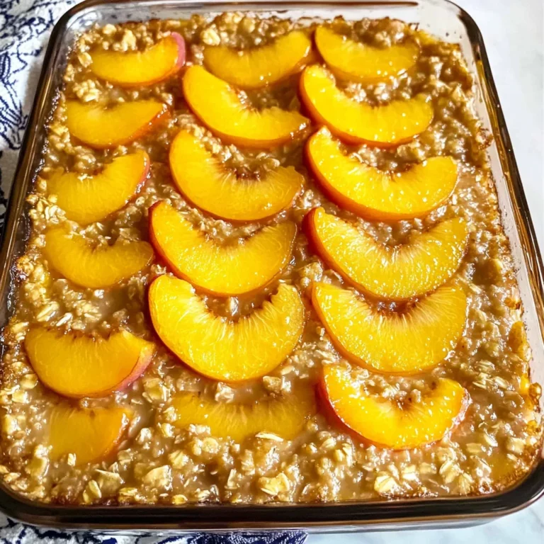 Peach Baked Oatmeal