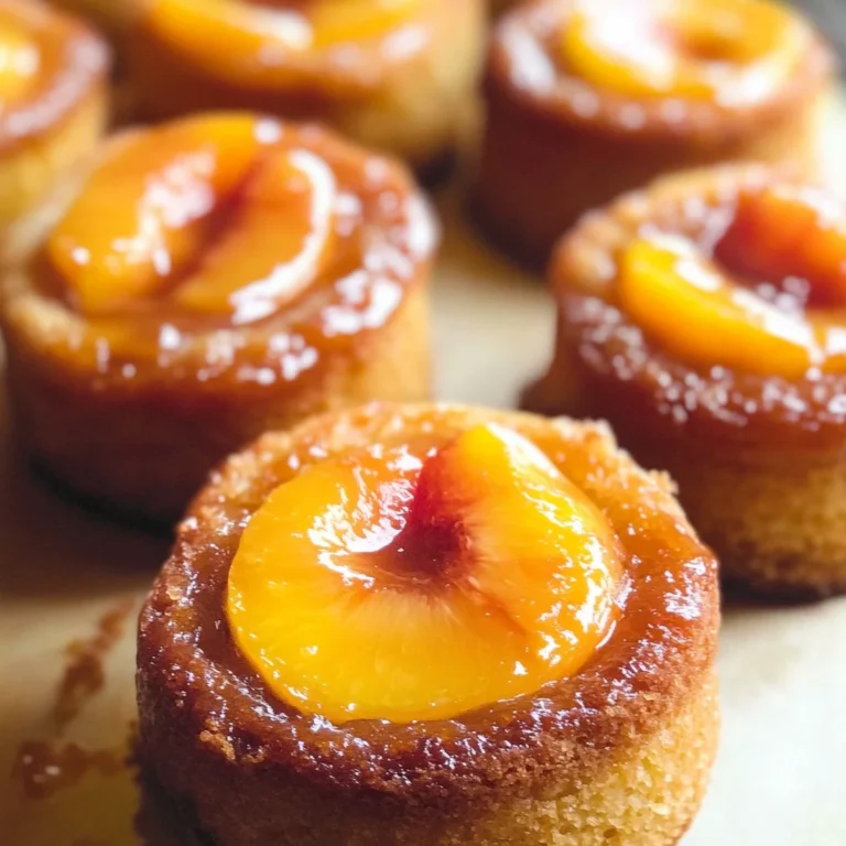 Peach Upside Down Mini Cakes