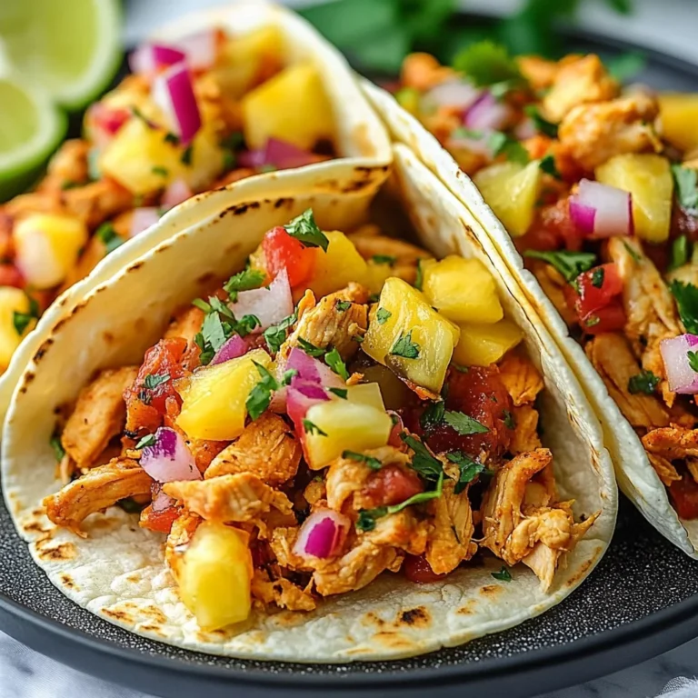 Pineapple Chicken Tacos