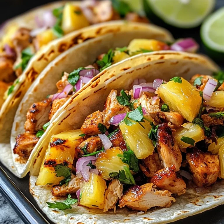 Pineapple Chicken Tacos