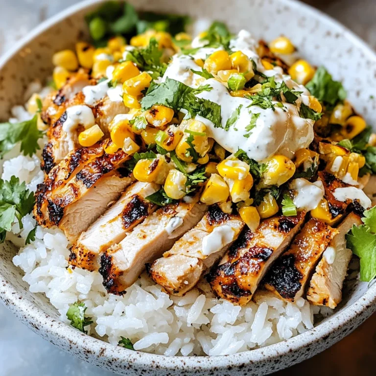Street Corn Chicken Rice Bowl Recipe
