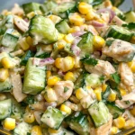 Street Corn Creamy Cucumber Salad