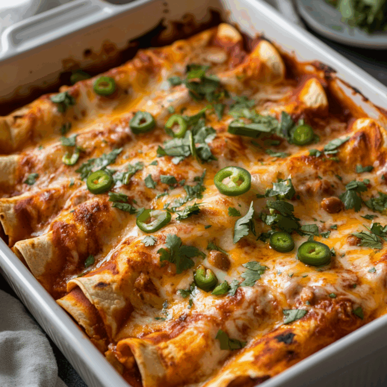 Easy Bean and Cheese Enchiladas