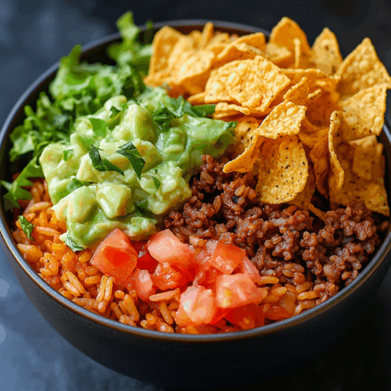 Taco Rice Bowl with Doritos Recipe