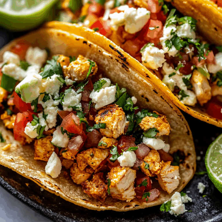 Easy Chicken Street Tacos Recipe