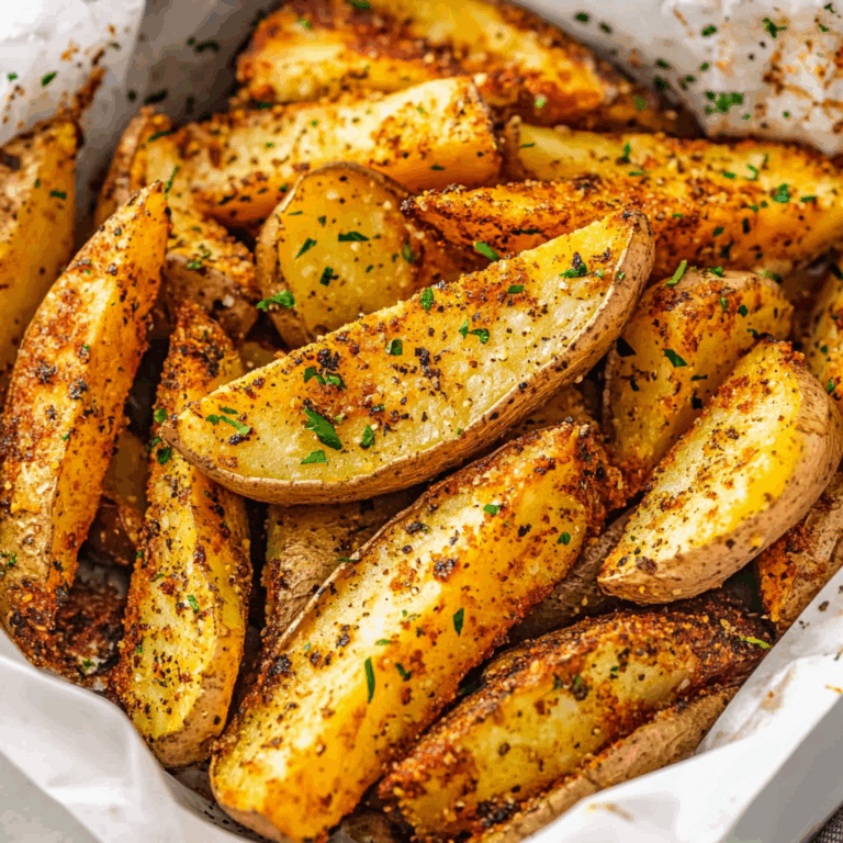 Seasoned Baked Potato Wedges