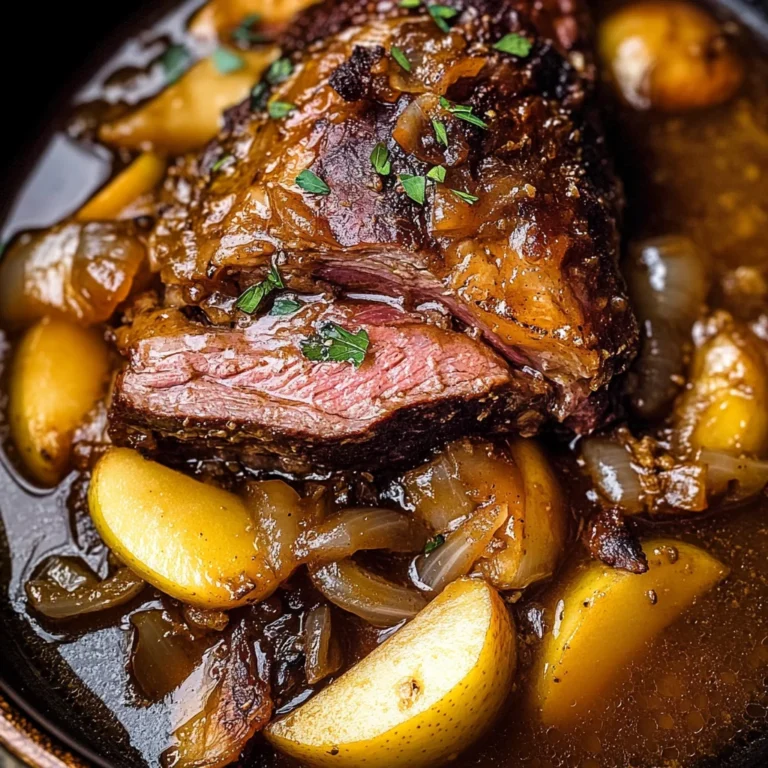 Apple Cider Braised beef Shoulder