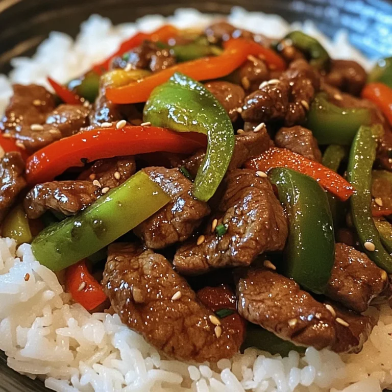 Beef & Pepper Stir-Fry with Rice