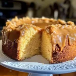 Buttermilk Sour Cream Pound Cake with Southern Caramel Icing