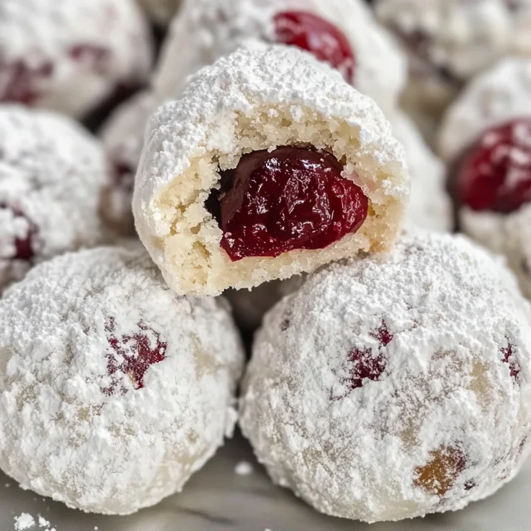 Cherry Snowball Cookies