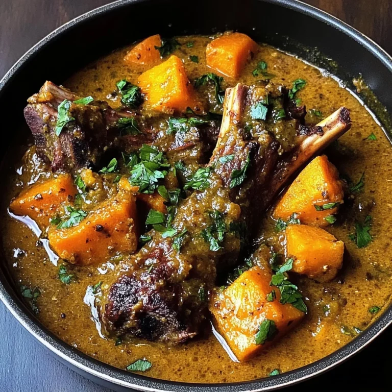 Coconut Cream Lamb Shanks with Sweet Potatoes & Coriander