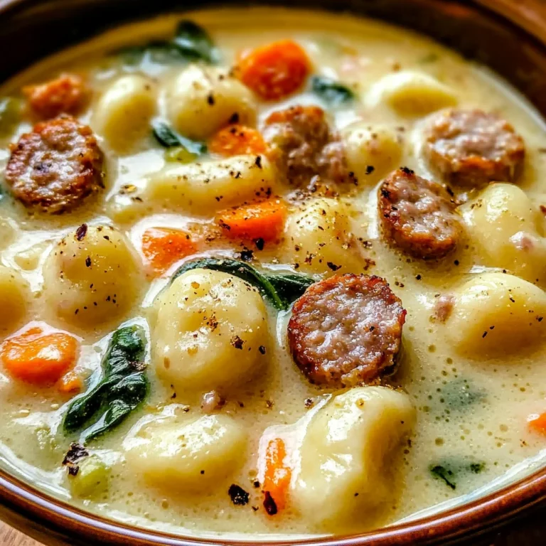Creamy Sausage Gnocchi Soup