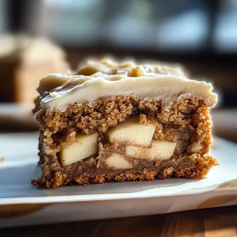 Decadent Apple Cinnamon Blondies with Maple Cream Cheese Frosting