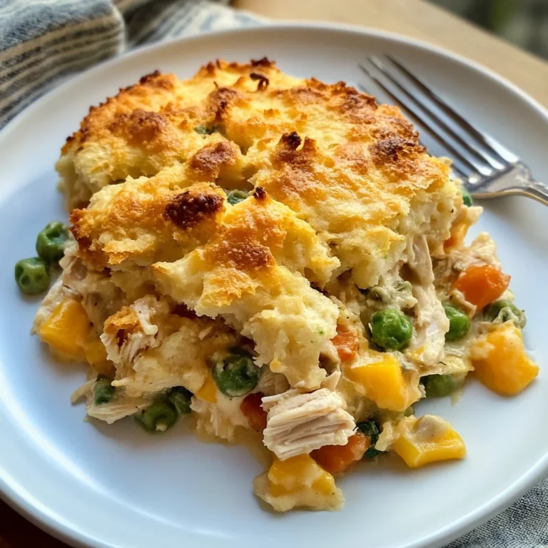 Easy Chicken Cobbler Dinner Casserole