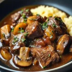 French Beef Stew with Mushrooms
