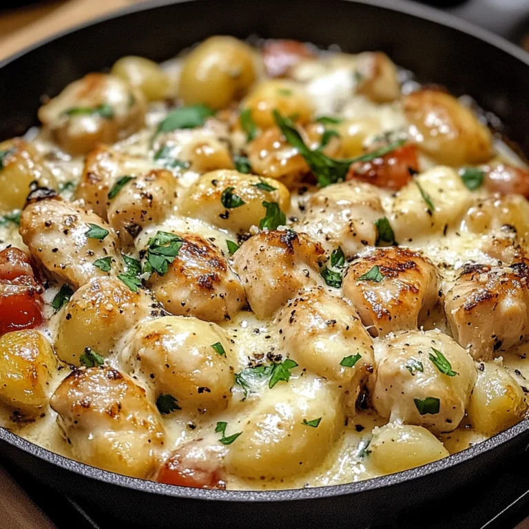 Garlic Chicken Gnocchi Skillet: A 30-Minute Wonder!
