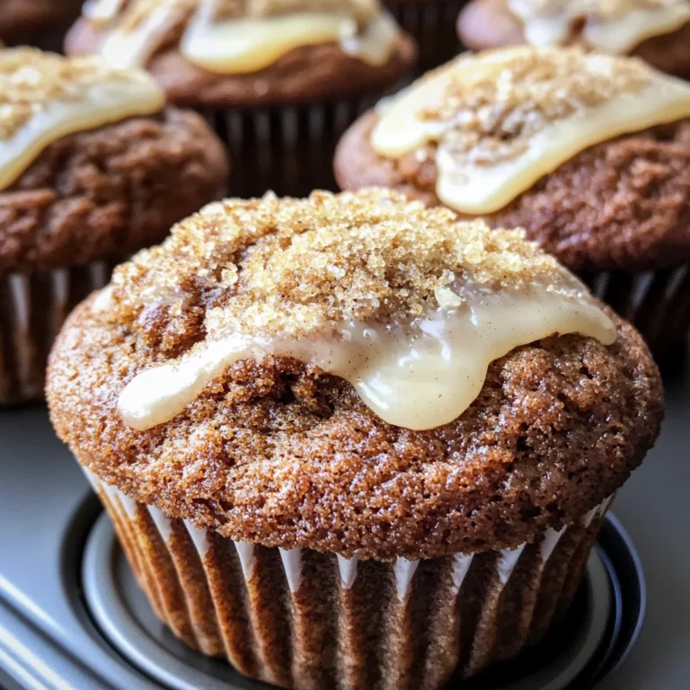 Glazed Gingerbread Muffins