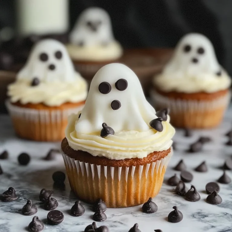 Halloween Cupcakes: Ghost Cupcakes