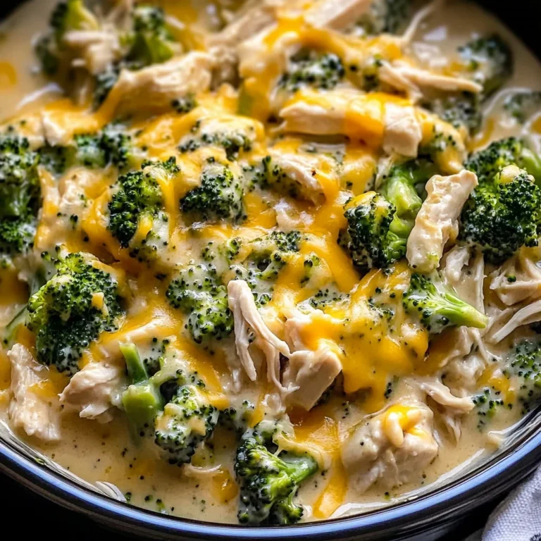 Irresistible Crockpot Creamy Broccoli Cheddar Chicken Delight