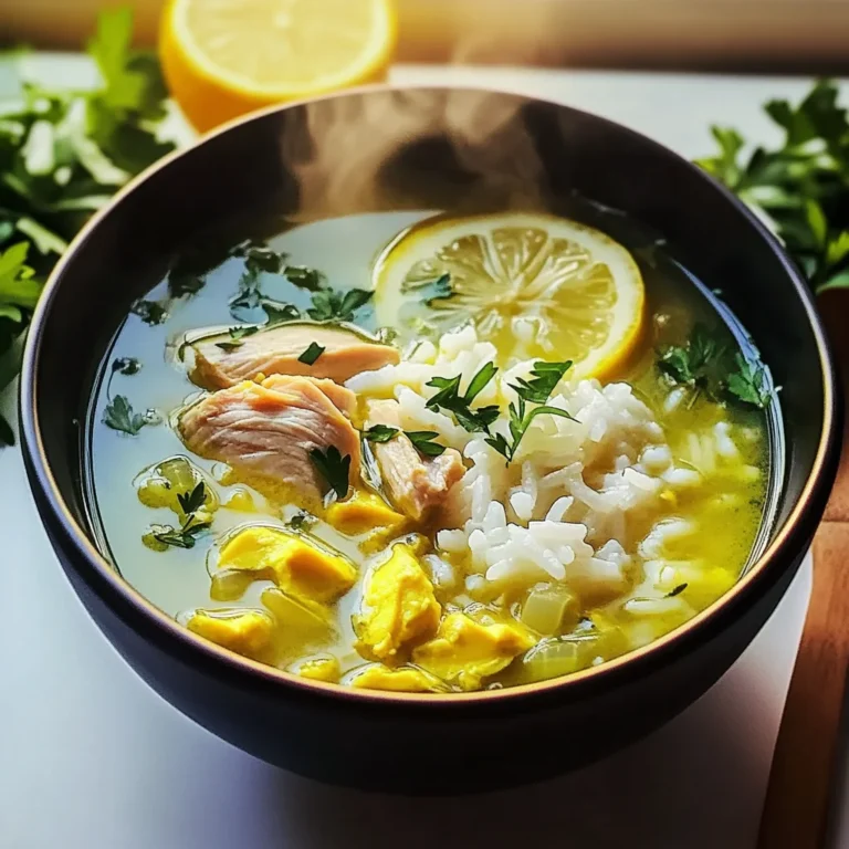 Lemon Ginger Turmeric Chicken and Rice Soup