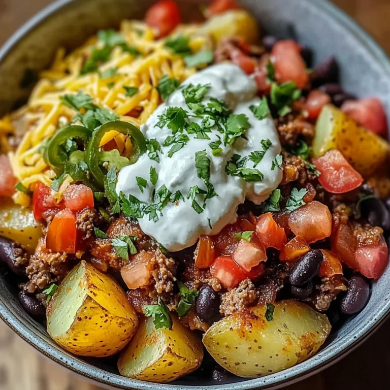 Loaded Potato Taco Bowl