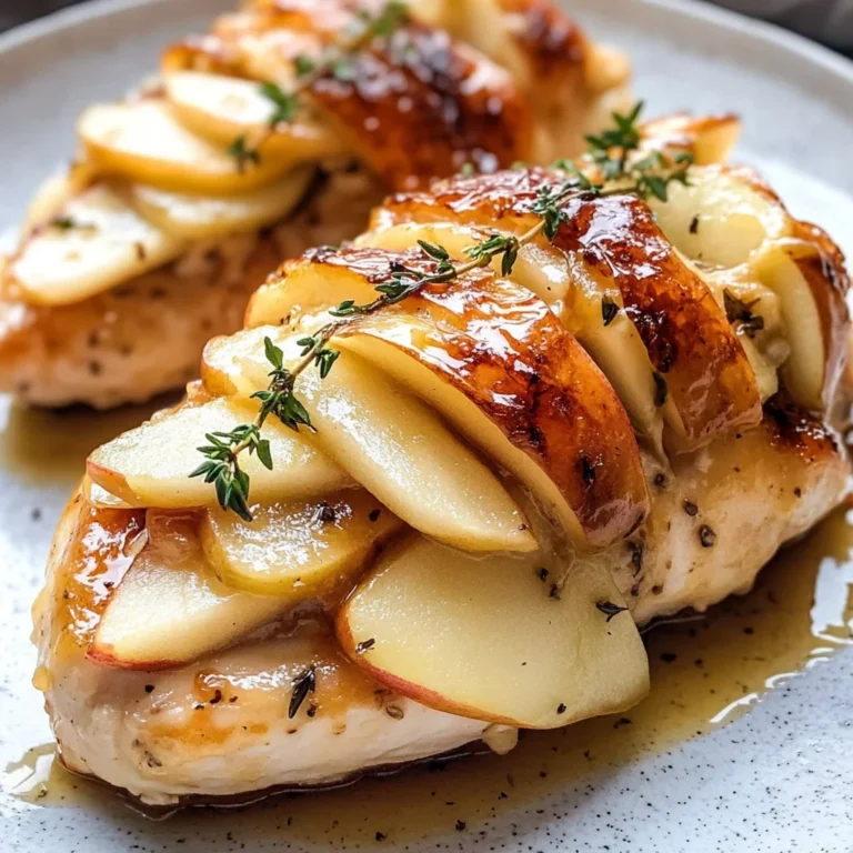 Maple Glazed Apple and Brie Stuffed Chicken