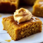 Pumpkin Cornbread with Cinnamon Honey Butter