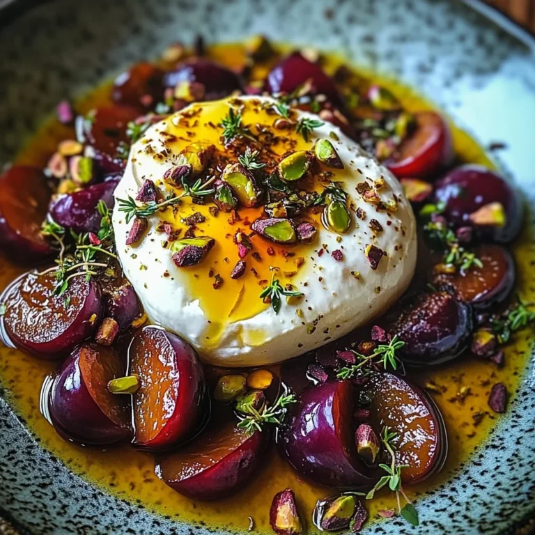 Roasted Plum and Burrata Salad