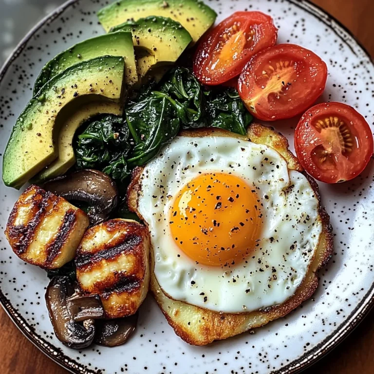 Sunny Veggie & Halloumi Breakfast Plate