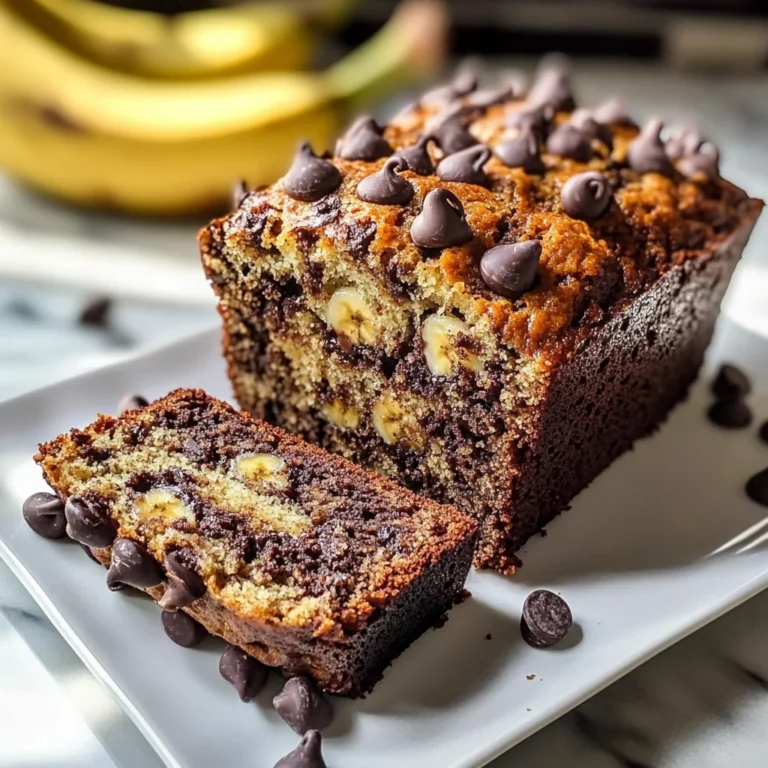 Super Moist Chocolate Chip Banana Bread Recipe