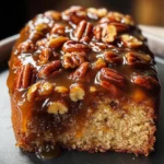 Upside-Down Caramel Pecan Cake