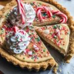 White Chocolate Candy Cane Pie