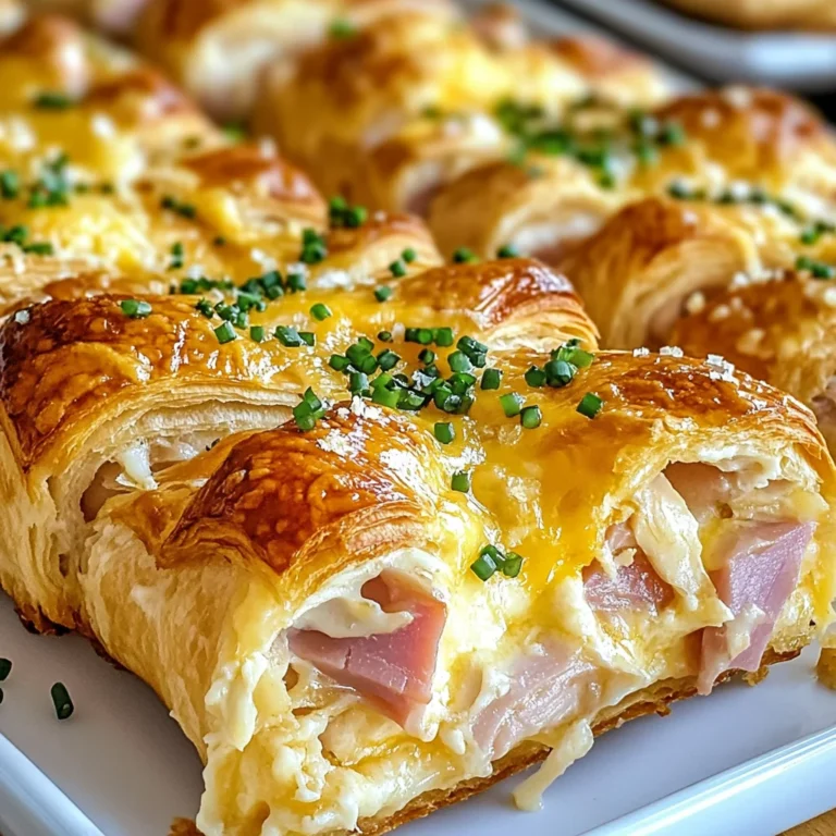 chicken chicken ham and Cheese Croissant Breakfast Casserole